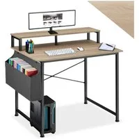 tectake Schreibtisch Thornton (1-St., 1 tlg), Funktionaler Schreibtisch mit praktischer Ablage im Industrie-Look