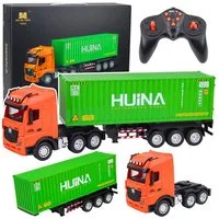 Wisam RC-Auto RC-Ferngesteuerter LKW mit Container, HUINA, Licht