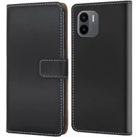 Numerva Handyhülle Bookstyle Etui für Xiaomi Redmi A1, Handytasche Schutzhülle Klapphülle Flip Cover Schwarz