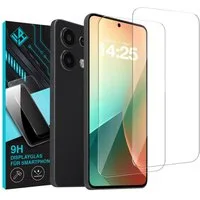 Tec-Expert Displayschutzglas 2X 9H Displayglas für Xiaomi Redmi Note 13 für Xiaomi Redmi Note 13, Displayschutzfolie, 2 Stück, Displayschutz, Schutzglas, Bildschirmschutz, kratz- & stoßfest