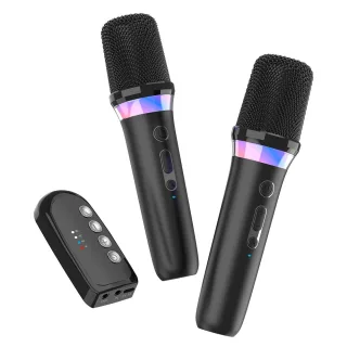 Portable Wireless Karaoke Companion Dynamic Microphone DBL DS-K2 DSP Mixer System Bluetooth 5.3 RGB Colorful Light Type-