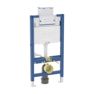 Geberit Omega Wand-WC-Element 111030002 BH 98cm, Betätigung oben/vorne, mit Omega UP-Spülkasten 12 cm