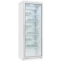 exquisit Getränkekühlschrank GKS350-1-GT-280D weiss, 173 cm hoch, 60 cm breit, 6 robuste Gitterablagen zur Lagerung von Flaschen oder Getränkekisten
