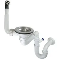 TRIZERATOP Siphon Siphon für Granitspülbecken, 1-Becken Chrom, (Siphon für Granitspülbecken, 1-Becken Chrom, Siphon für Granitspülbecken, 1-Becken Chrom)