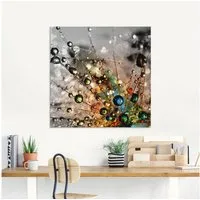 Artland Glasbild Farbenfrohe Natur, Blumen (1 St), in verschiedenen Größen