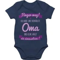 Shirtracer Shirtbody Ich Habe eine verrückte Oma-lila Sprüche Baby