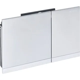 Geberit Betätigungsplatte Sigma60, für 2-Mengen-Spülung Chrom gebürstet, Fertigbauset, 115796GH1 115796GH1