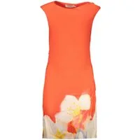 Desigual Partykleid Elegantes rotes Damenkleid mit Muster und einzigartigen Details