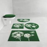 Grund Badematte Pusteblume, Badvorleger, Badezimmer Teppich, sehr weich, Höhe 20 mm, rutschhemmend beschichtet, schnell trocknend, fußbodenheizungsgeeignet, Polyacryl, rechteckig, weiche Haptik, auch als 2-teiliges Set erhältlich, Made in Europe