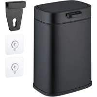 relaxdays Mülleimer Hängender Küchenmülleimer 5 l, schwarz