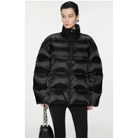JNBY Daunenjacke Damen Oversize Daunenjacke mit Stehkragen Schwarz