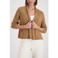 Monari Strickjacke Jacke Stricküberwurf Basic Schalkragen, Regular Fit