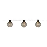 STAR TRADING LED-Lichterkette Archy, 10-flammig, 10 Kugeln aus PC mit Ø 8 cm, 3,6 m Länge plus 5 m Zuleitung, IP44