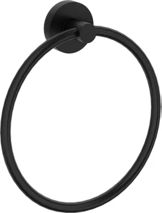 Neuesbad Wandmontage Rund Handtuchhalter, Schwarz NB1DEADJN6111