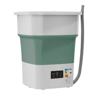[EU Direct]NovuLife Foldable Mini Washing Machine 52L 180W 7KG Portable Compact Washer Spin Dry UV Sterilization For Apa