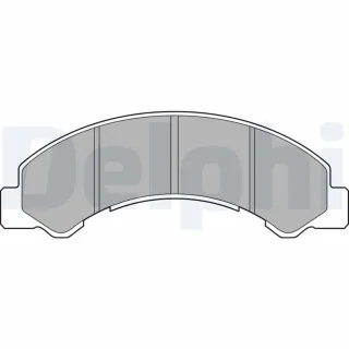 Delphi Bremsbel?ge vorne Isuzu Elf Toyota Dyna