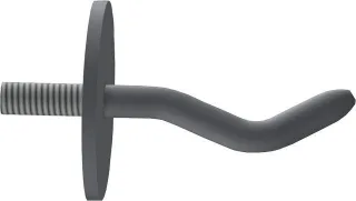 KWC Aquarotter Aufhängehaken, SIRIUS, Edelstahl, für Handbürste, 2000101471 2000101471