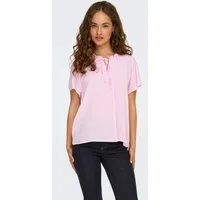 JDY Kurzarmbluse JDYLIMA LIFE S/S TOP WVN NOOS Viskose, loose fit
