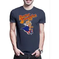 Urban Backwoods Print-Shirt Dr. Snuggles Herren T-Shirt Cartoon Comic Erfinder Inventor TV Series (1-tlg) Show 80s 70s Retro
