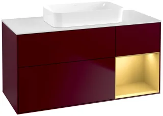 Villeroy & Boch Waschtischunterschrank Finion G71 1200x603x501mm Wandbel WT mit., G711HFHB G711HFHB