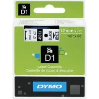 DYMO Beschriftungsband D1 Schriftband 12 mm x 7 m schwarz auf weiß
