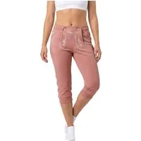 Steigenhöfer Manufaktur Lederhose Damen Lookalike - Kniebund Jogginghose - Kordelzug im Lederhosen Look Kniebund Jogging Damen Shorts Tracht - Oktoberfest Damen Outfit