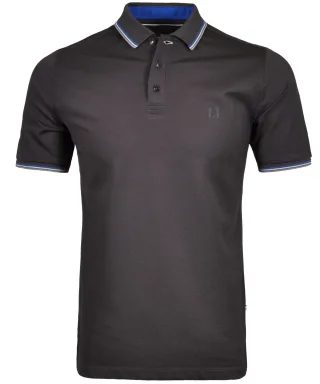 RAGMAN - Piqué-Polo keep dry, modern fit schiefer - Gr. - M