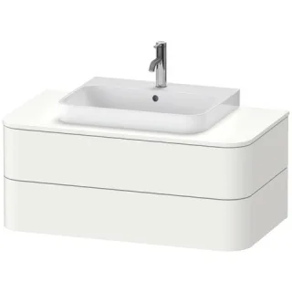 Duravit Happy D.2 Plus Konsolenwaschtischunterbau wandhängend Weiß Seidenmatt 1000x550x408 mm - HP49 HP497103636