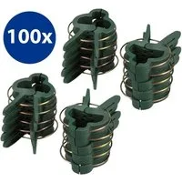 mumbi Gartenpflege-Set Gartenpflege-Set 100x Pflanzenclips Klein Pflanzenklammern Rankhilfe