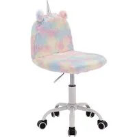 WAHSON OFFICE CHAIRS Kinderstuhl Schreibtischstuhl Bunte Kunstpelz Weiche