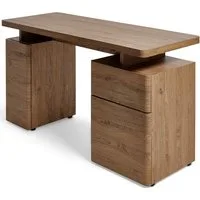 Jahnke Schreibtisch CU-LIBRE 140 (1-St), Platzsparender Arbeitsplatz, mit 1 Schublade und 2 Türen, 135 cm