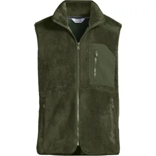 Teddy-Weste für Herren, Herren, size: regular, Blau, Polyester, by Lands' End
