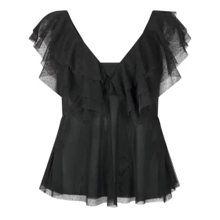 Ted Baker - Bluse für Damen, leger, Puffärmel (Schwarz)