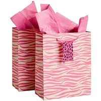 Next Geschenkpapier Set mit 2 mittelgroßen Zebramuster Geschenktüten, (1St)