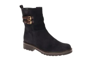 Gabor 8006.02 Damen Stiefeletten Dark Blue/Cacao Zip Boots bequem & schick