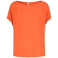 Blutsgeschwister Kurzarmshirt Flowgirl - Shirt Damen - Top - Basicshirt - rotes Damenshirt