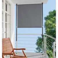 Angerer Freizeitmöbel Klemm-Senkrechtmarkise grau, BxH: 150x275 cm