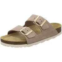 AFS-Schuhe 210012 Zweischnaller Pantolette für Damen mit Fußbett, bequeme Sandalen aus Leder