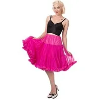 Banned Unterrock Starlite Hot Pink Rockabilly Swing Unterrock