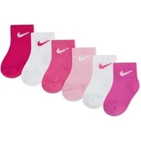 Nike Sportswear Socken NHN SWOOSH 6PK INFANT ANKLE SO (6-Paar) für Babys, 6er-Set, weiches, elastisches Material, elastischer Bund