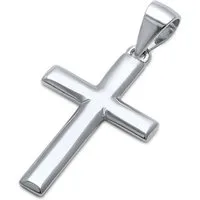 Goldene Hufeisen Kreuzanhänger Basic Kreuz Anhänger aus 925 Sterling Silber Kettenanhänger (inkl. Etui), Rhodiniert