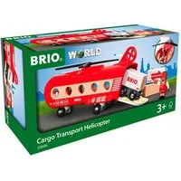 BRIO® Spielzeugeisenbahn-Lokomotive Brio World Hubschrauber Transporthubschrauber 8 Teile 33886