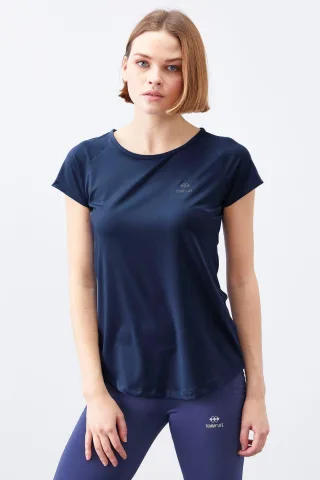 Damen T-Shirt mit kurzem Arm und Rundhalsausschnitt