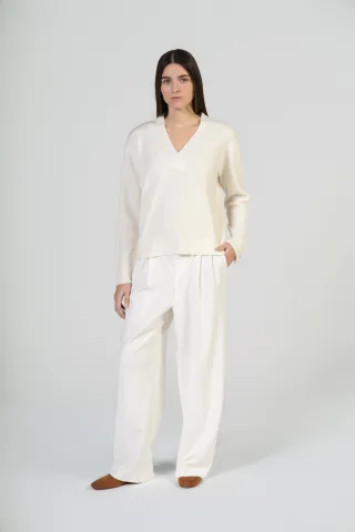 (THE MERCER) N.Y. - Pullover ivory - Gr. - 36