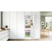 BOSCH Einbaukühlgefrierkombination Serie 2 KIN96NSE0, 193,5 cm hoch, 54,1 cm breit, Warnsignal mit Ton oder Licht & No Frost
