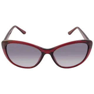 Calvin Klein - Farbverlauf-Sonnenbrille für Damen (Burgunderrot/Grau)