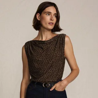 Silk Knit Ärmelloses Top für Damen, Damen, size: regular, Braun, Polyester-Mischung, by Lands' End