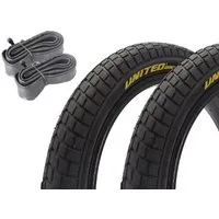 KHEbikes Fahrradreifen BMX Reifen Set KHE x UNITED 16 Zoll x 2,125 inkl. Schlauch AV