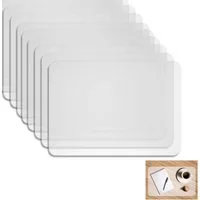 FELIXLEO Platzset Tischset Transparent Abwaschbar Platzdeckchen Set, (8-St)