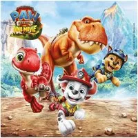 PAW PATROL Papierserviette PAW Patrol Dino Movie Servietten 20 Stück, 33x33 cm